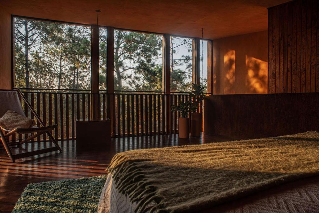 Cabaña de lujo moderna con Alberca climatizada Mazamitla bosque 1 Exterior foto