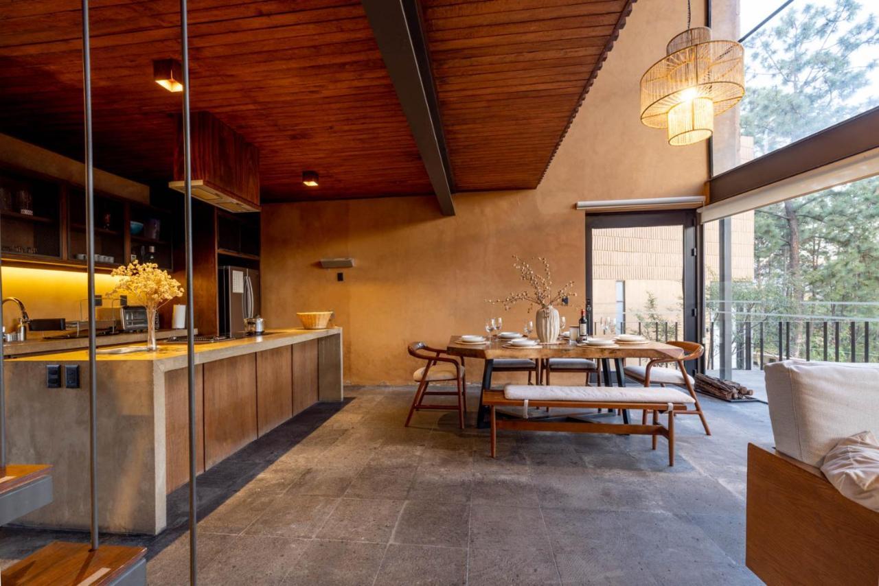 Cabaña de lujo moderna con Alberca climatizada Mazamitla bosque 1 Exterior foto